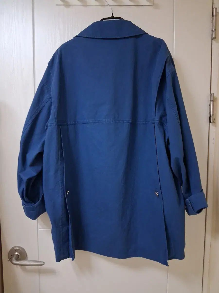  SYSTEM ブルー ウォッシュ コットン ジャケット テーラードジャケット ジャケット アウター