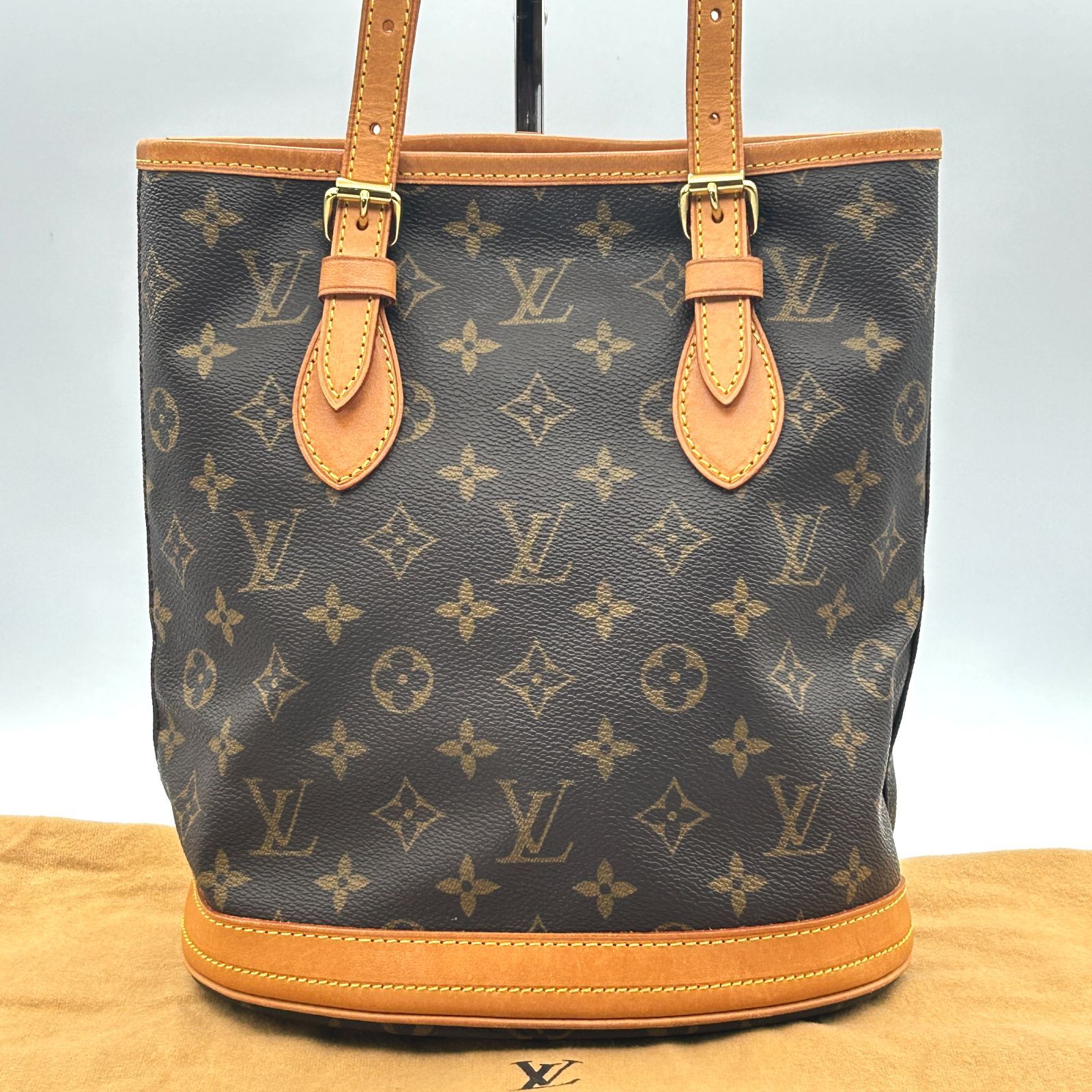 Louis Vuitton モノグラム ミニバケット Louis Vuitton ルイヴィトン モノグラム プチ バケット PM トート