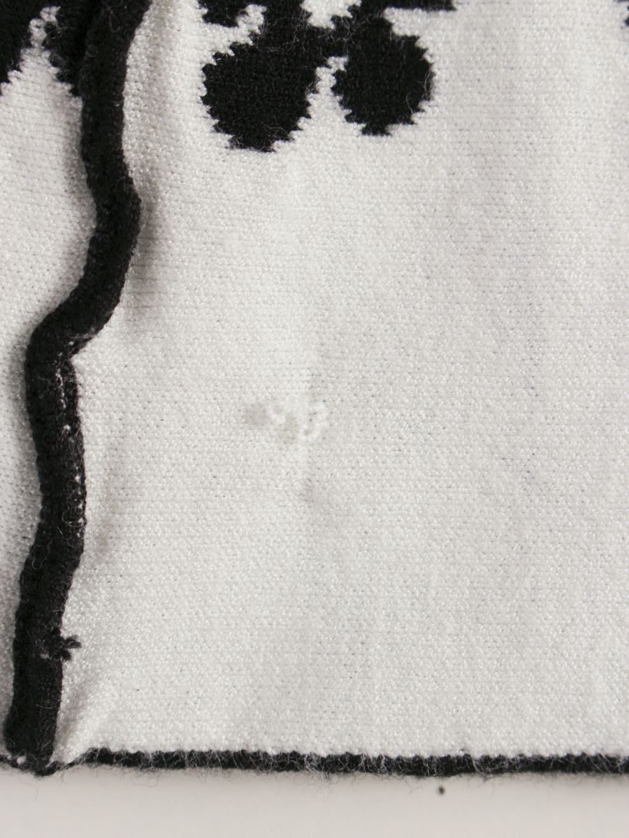 エムズグレイシー 728518 ワンピース 38 ブラック フラワーモチーフ