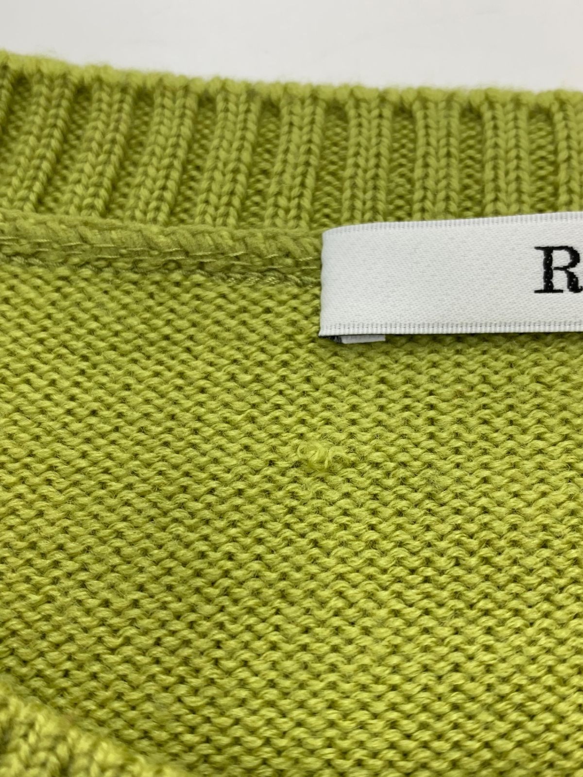  ルネ 6342180 カーディガン 36 グリーン ウール ニット 長袖 カーディガン ボレロ アンサンブル