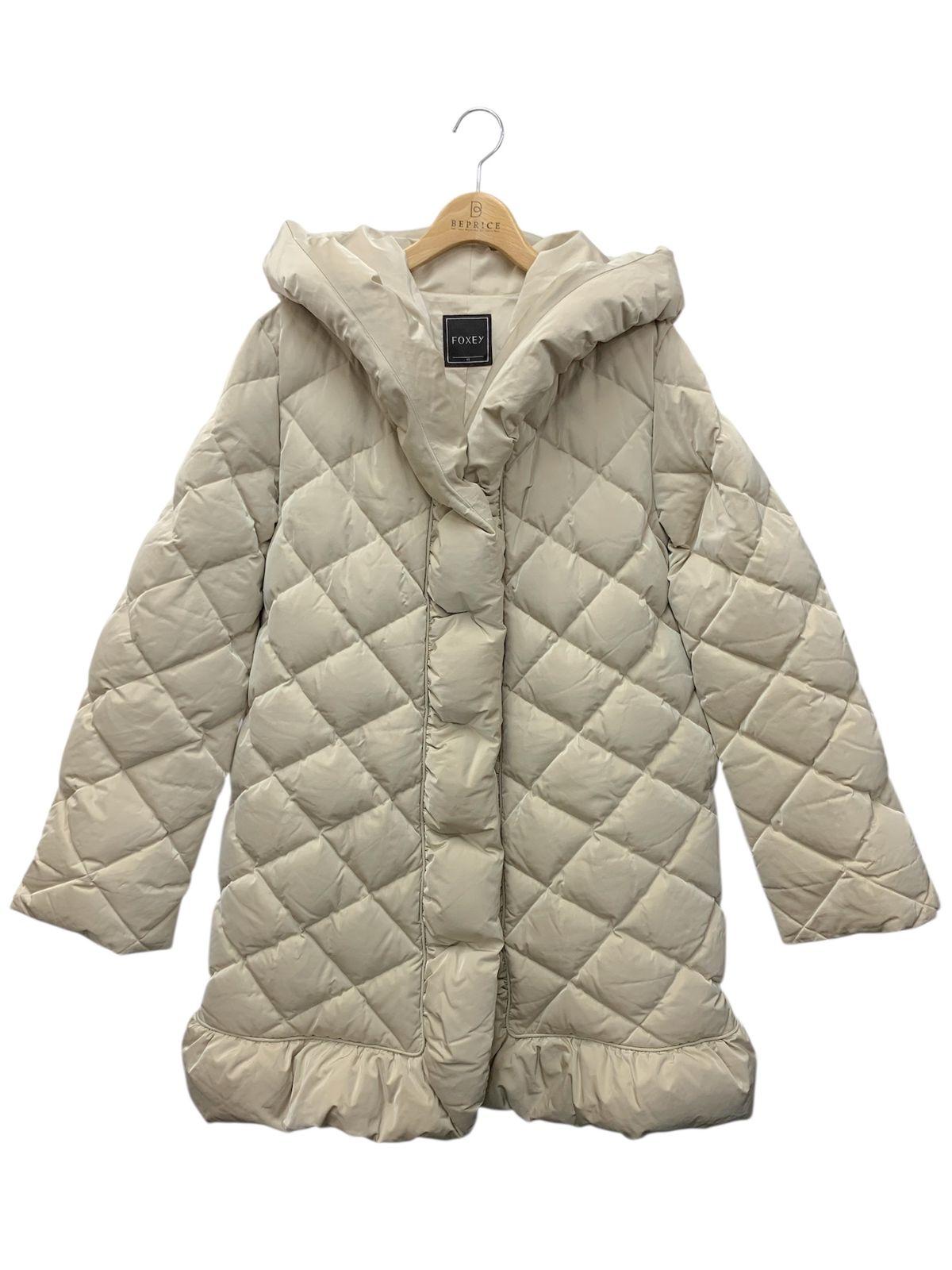 フォクシーブティック 29242 ダウンコート 42 ベージュ