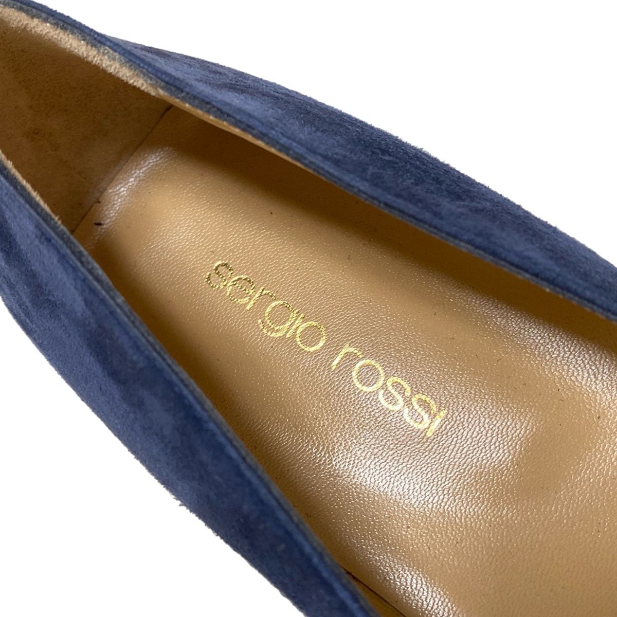  sergio rossi セルジオロッシ フラットシューズ 391 2 レディース - ネイビー フラットシューズ バレエシューズ パンプス