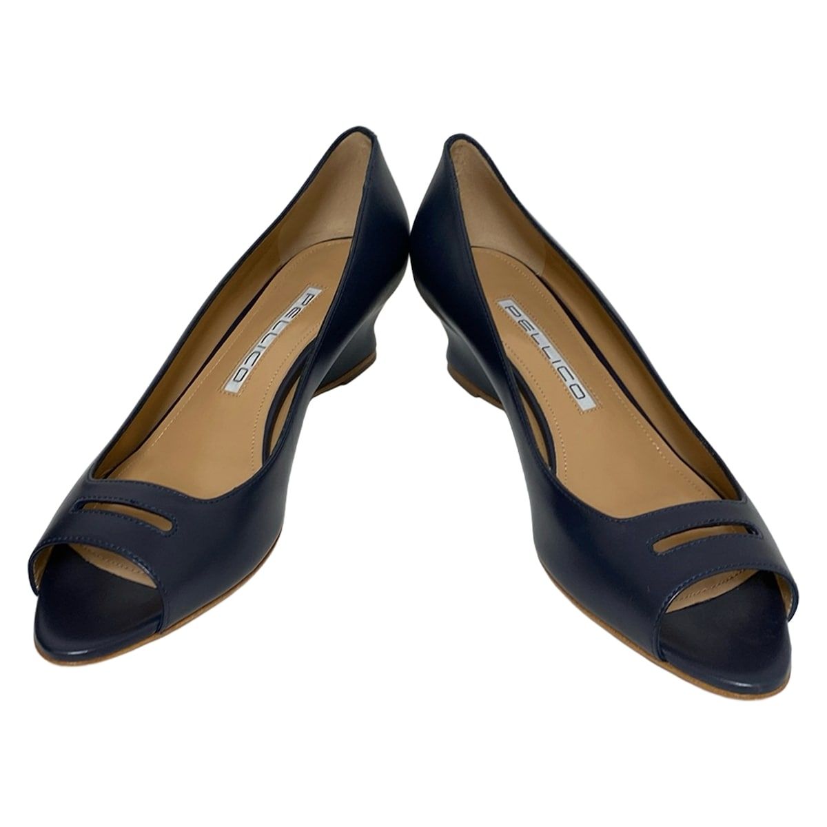 PELLICO(ペリーコ) パンプス 40 レディース美品 - 黒 オープントゥ