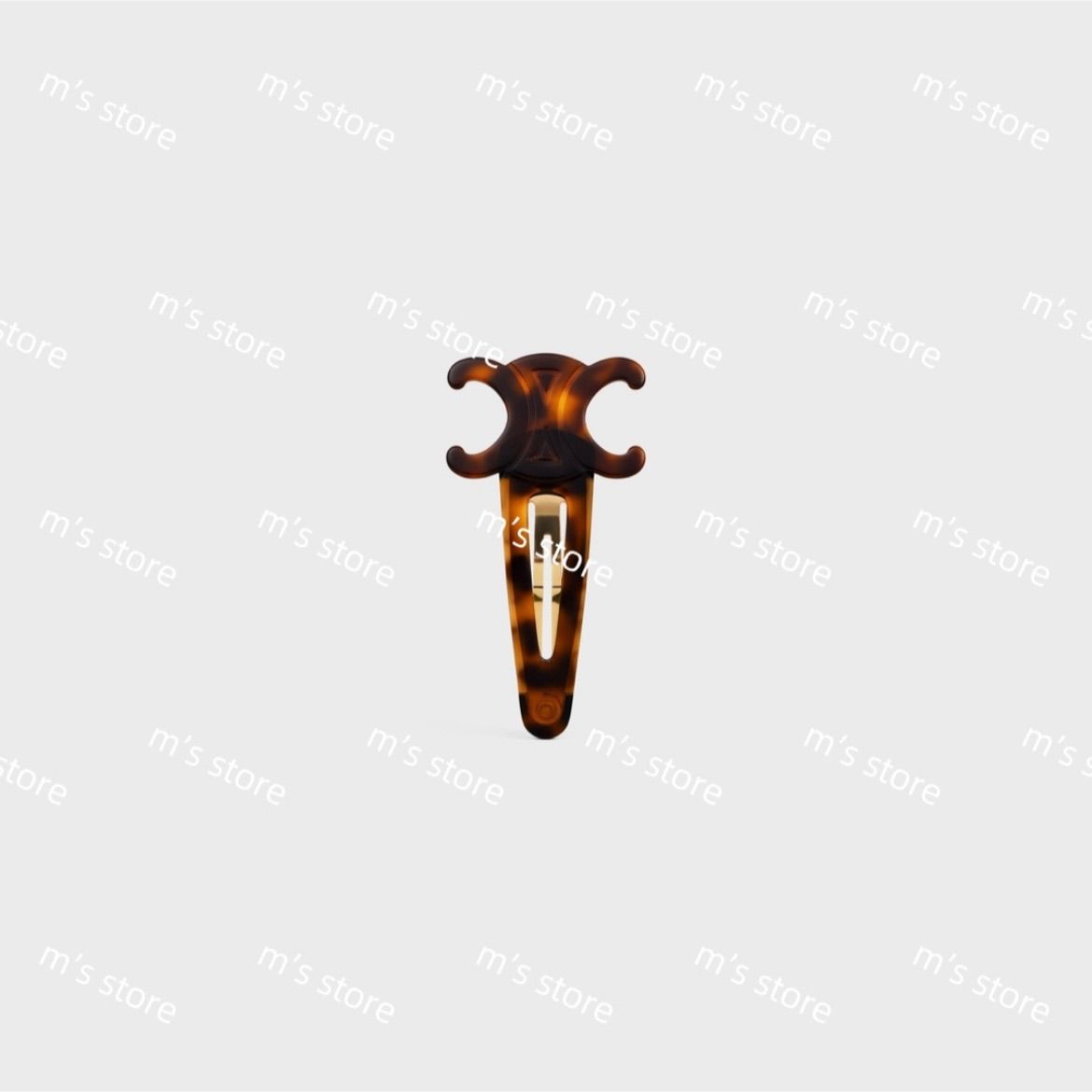 新品 CELINE セリーヌ トリオンフ ラージ スナップ ヘアクリップ