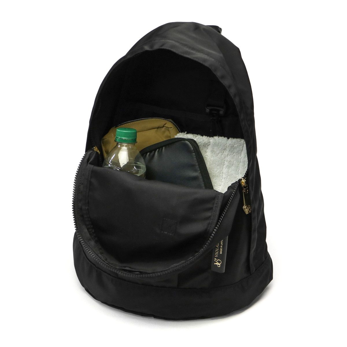 正規品 ヴィオラドーロ 購入 リュック レディース 黒 VIOLAd'ORO