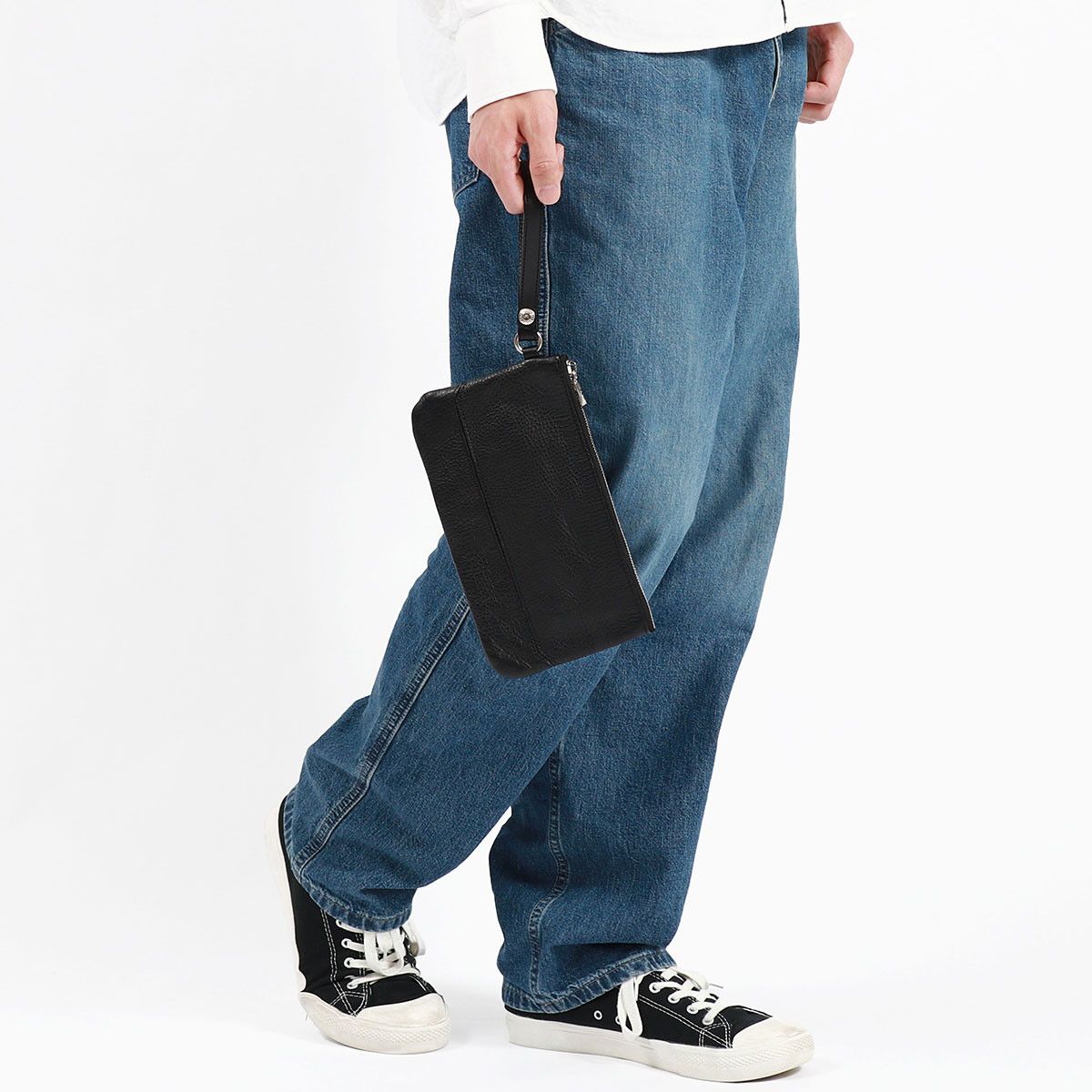 マスターピース ポーチ master piece dear クラッチバッグ 薄型 小さめ 革 本革 カウレザー メンズ レディース 02801 ブラック 10