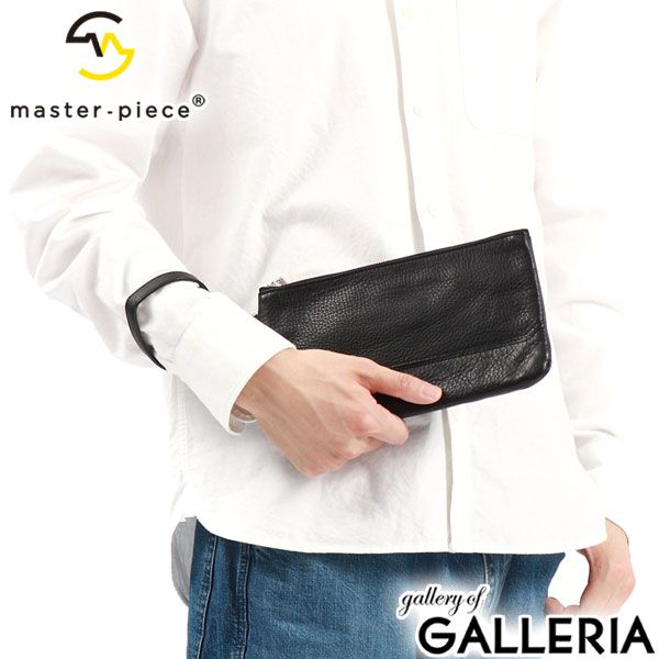 マスターピース ポーチ master-piece dear クラッチバッグ 薄型 小さめ 革 本革 カウレザー メンズ レディース 02801 ブラック 10