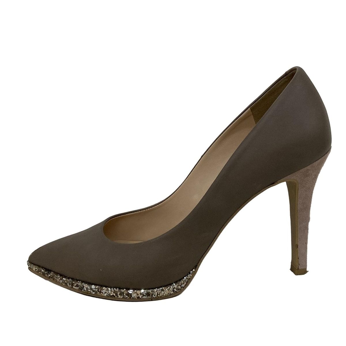 DIANA(ダイアナ) パンプス 23 レディース - グレー ラメ レザー - メルカリ