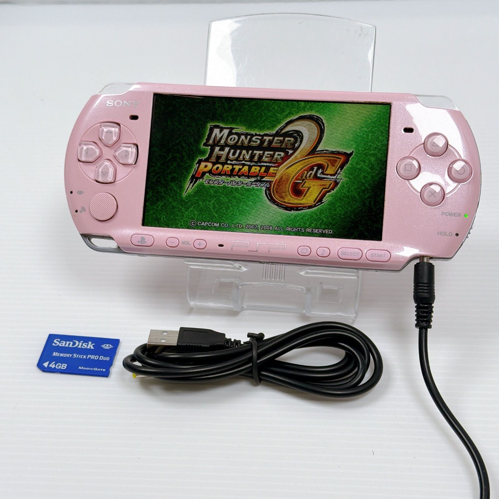 PSP 3000 ブロッサムピンク 遊べるセット FW 6.60 中期型モデル 4 GBメモリースティック付き ソニー プレイステーション ポータブル SONY PlayStation Portable
