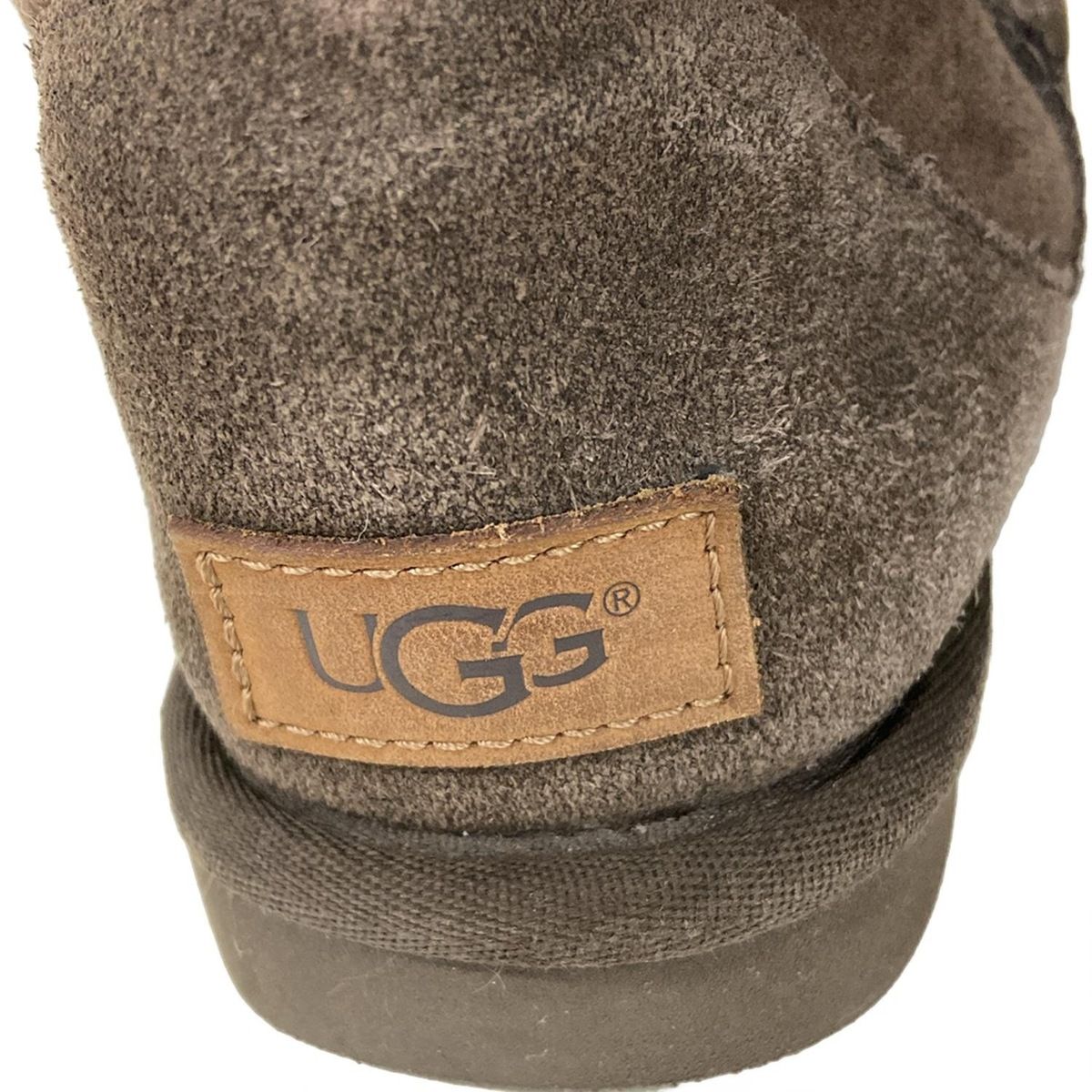  UGG アグ ショートブーツ 23.0 レディース - F 19018 C ダークブラウン ムートン ブーティ ブーツ