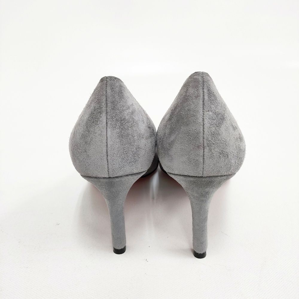 Christian Louboutin スウェード サイズ35 60mmヒール パンプス グレー