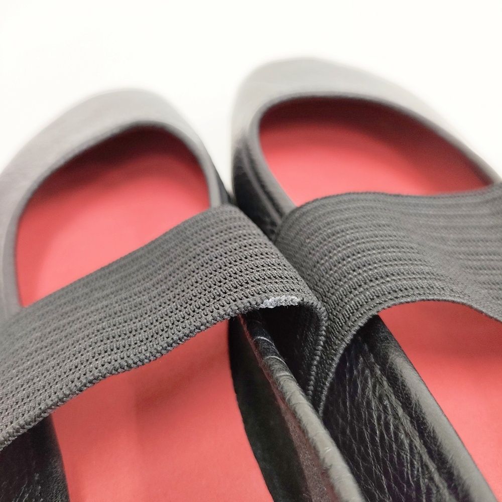  CAMPER RIGHT NINA レザー フラットシューズ サイズ39 シューズ 靴 ブラック レディース カンペール 5-1203 G その他 靴