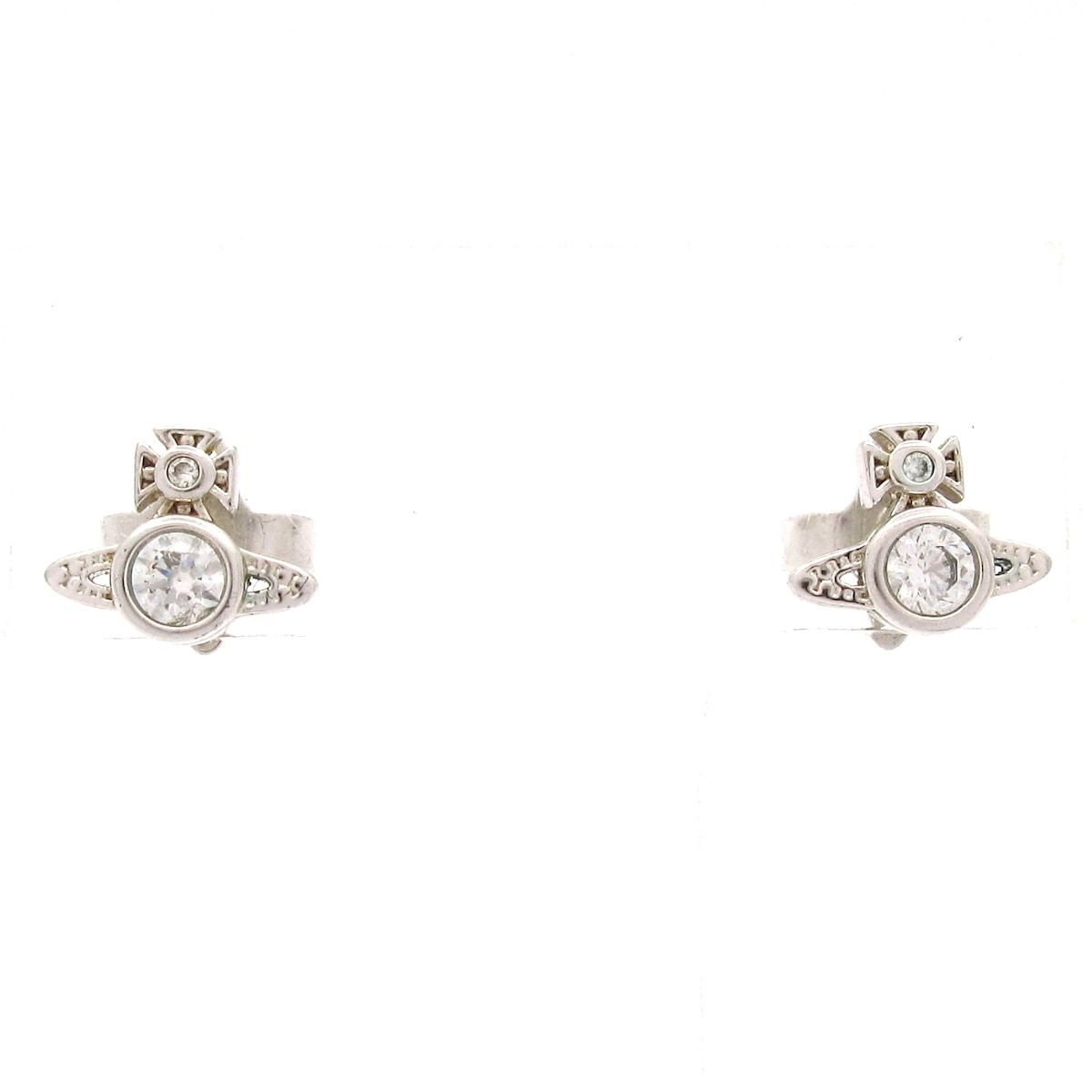 VivienneWestwood ヴィヴィアンウエストウッド ピアス - シルバー×クリア オーブ