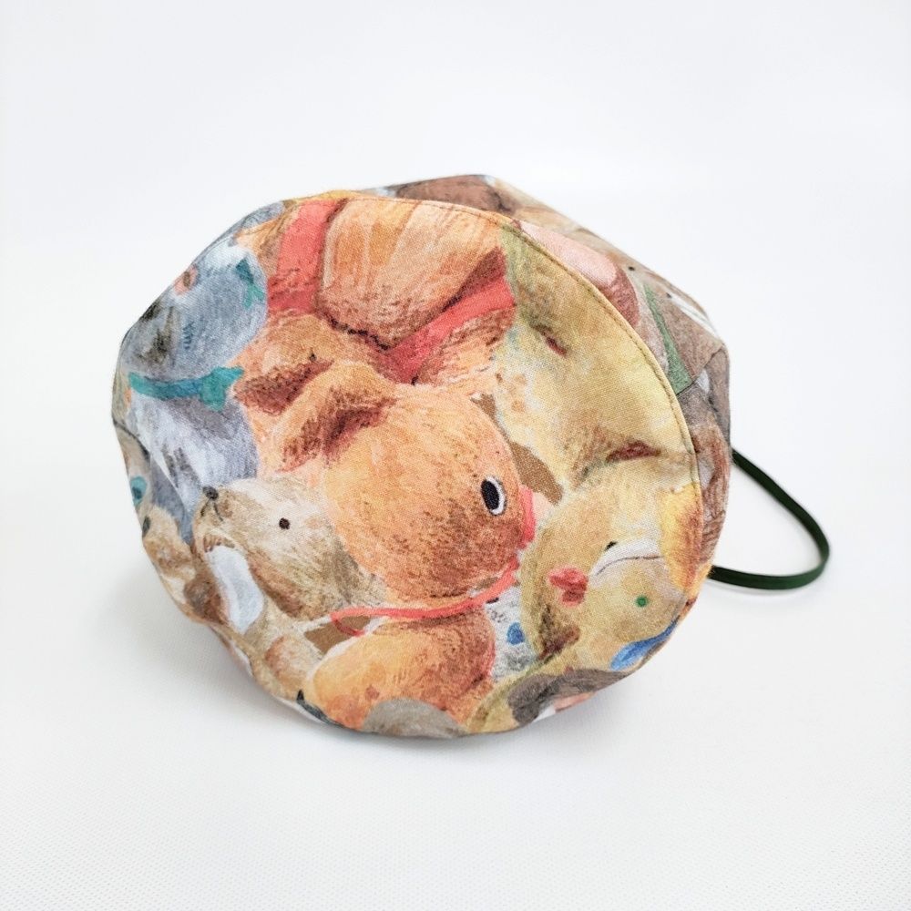  yukiemon こども部屋 ブラウン 2 wayBAG ポシェット 定価8800円 巾着バッグ レディース ユキエモン 5-1203 G その他 小物