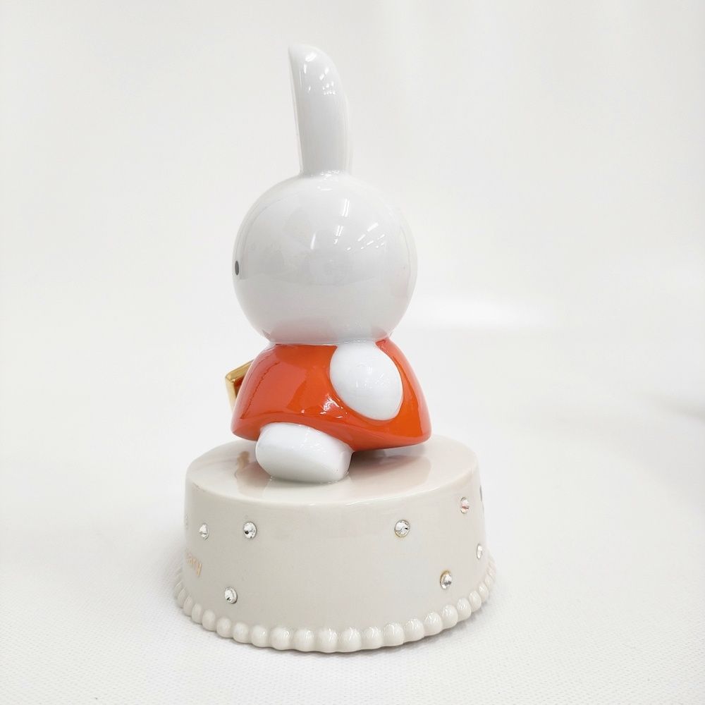 miffy 55周年記念 加藤工芸 KATO KOGEI オルゴール 陶器 147 550 オブジェ ホワイト オレンジ レディース ミッフィー 5 1203 G