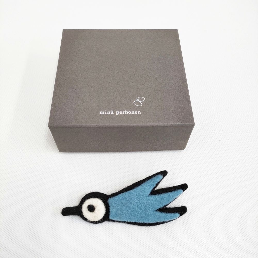 mina perhonen joy tori フェルト コサージュ ブローチ ライトブルー mina perhonen joy tori フェルト コサージュ ブローチ ライトブルー