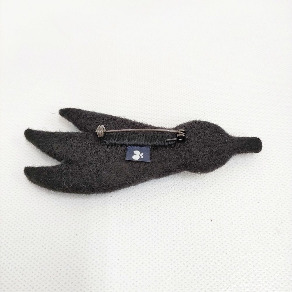 mina perhonen joy tori フェルト コサージュ ブローチ ライトブルー