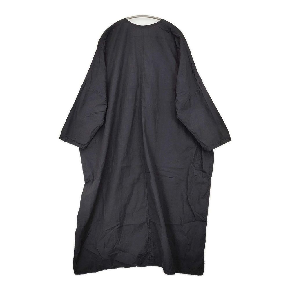 homspun ライトオンスシャンブレープルオーバーワンピース 252-1645 定価31900円 Vネック ワンピース ブラック レディース ホームスパン 5-1203 M