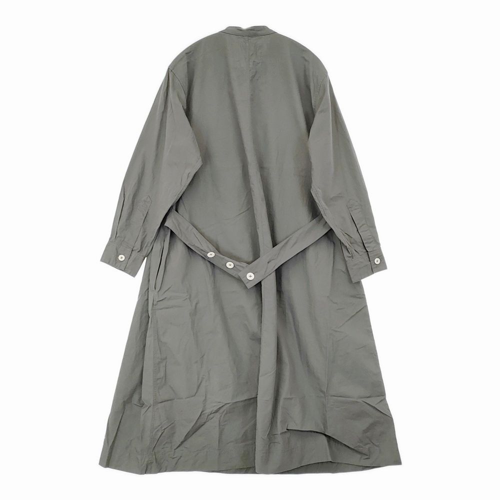 MHL. WASHED COTTON POPLIN DRESS 定価35200円 バンド シャツワンピ サイズ2 ワンピース 24 SS グレー レディース エムエイチエル 5-1203 M