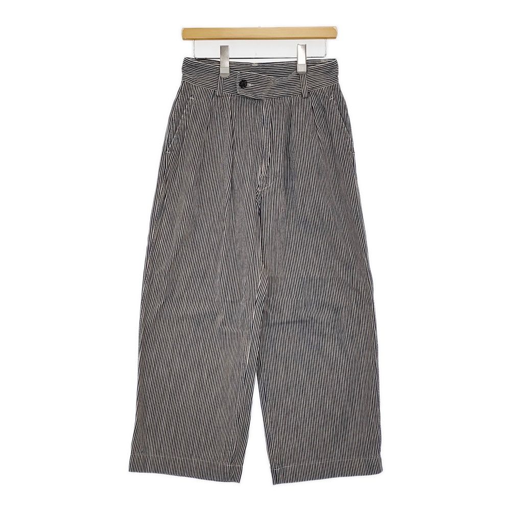 45 R rpm 麦比古デニムのシャルロットバギー 重 インディゴ ヒッコリー 定価38500円 パンツ ブルー ホワイト レディース フォーティーファイブアールピーエム 5 1203 G