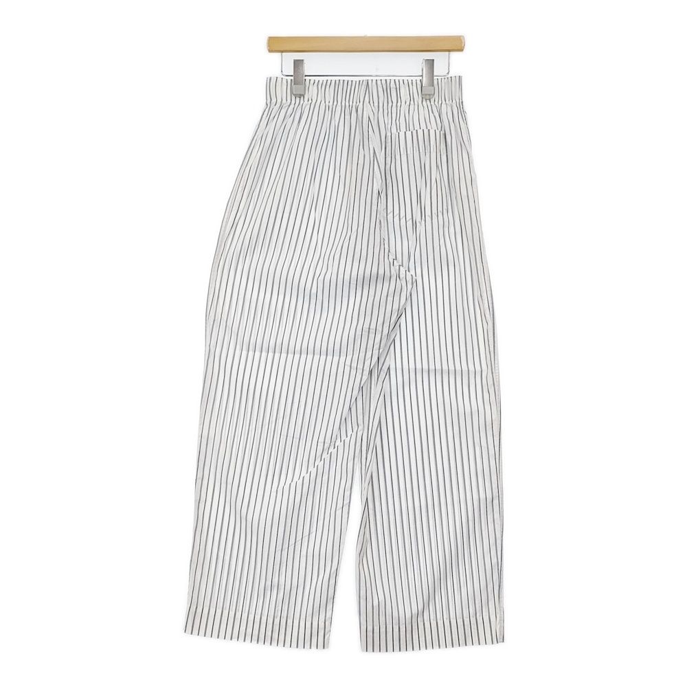 HOWELL TICKING STRIPE PJ 定価36300円 ストライプ パンツ 25 SS ホワイト ブルー レディース マーガレットハウエル 5-1203 M