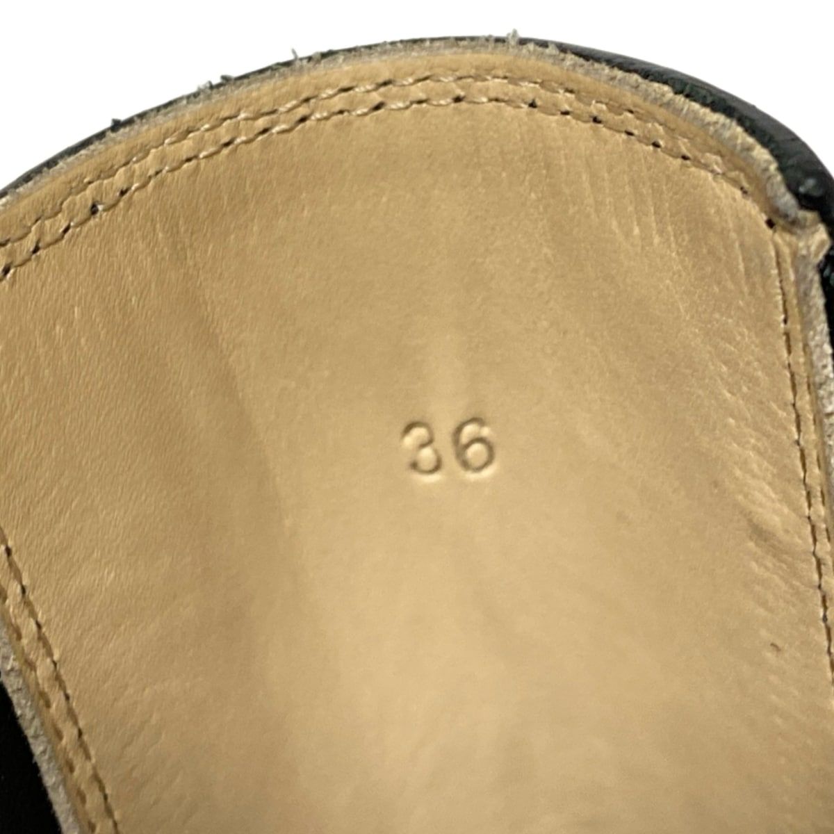 サイドゴア レザー