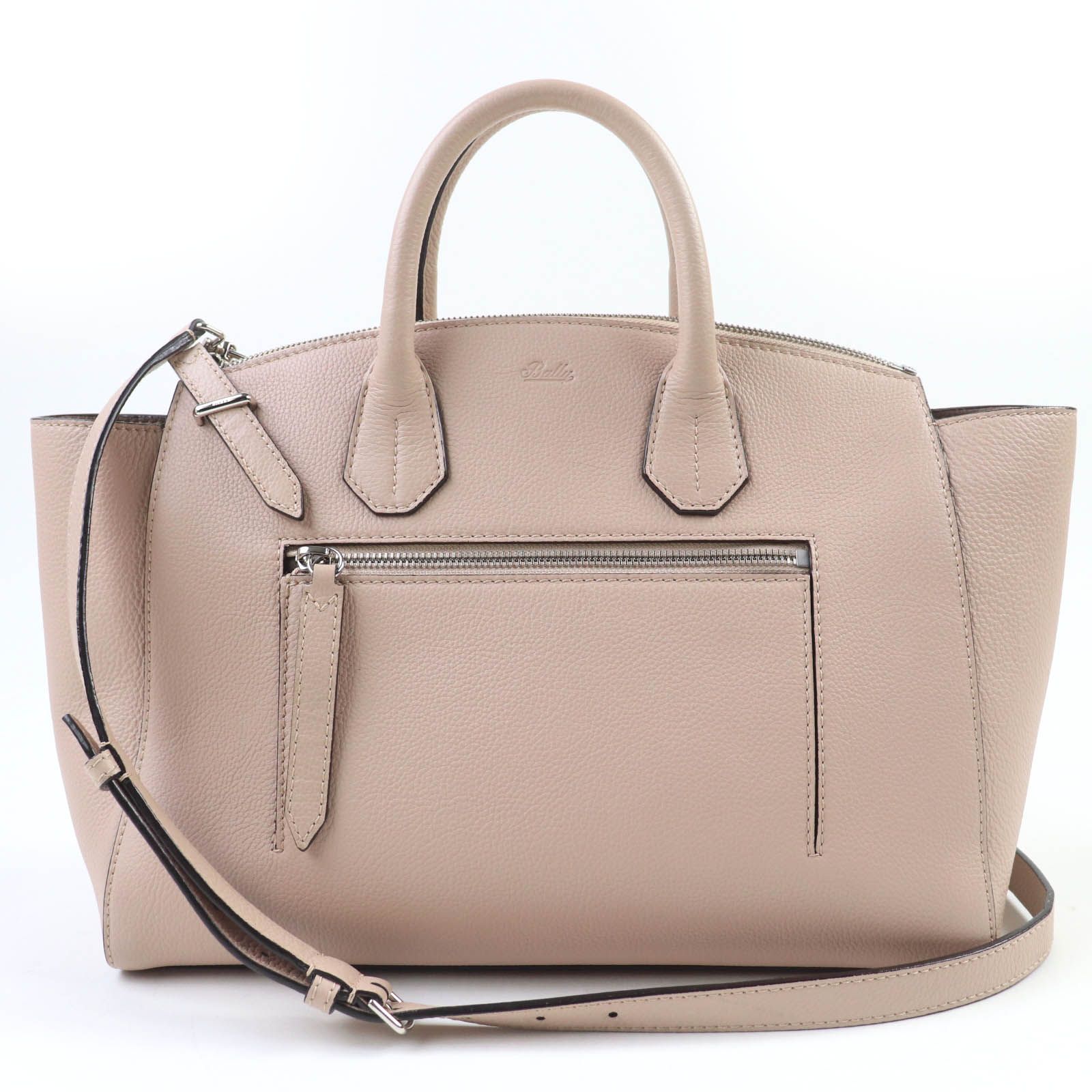 【未使用級✨2way】BALLY SOMMET ZIP ロゴ刻印 ハンドバック 美品☆BALLY バリー SOMMET ZIP ロゴ刻印 レザー 2WAY ハンドバッグ