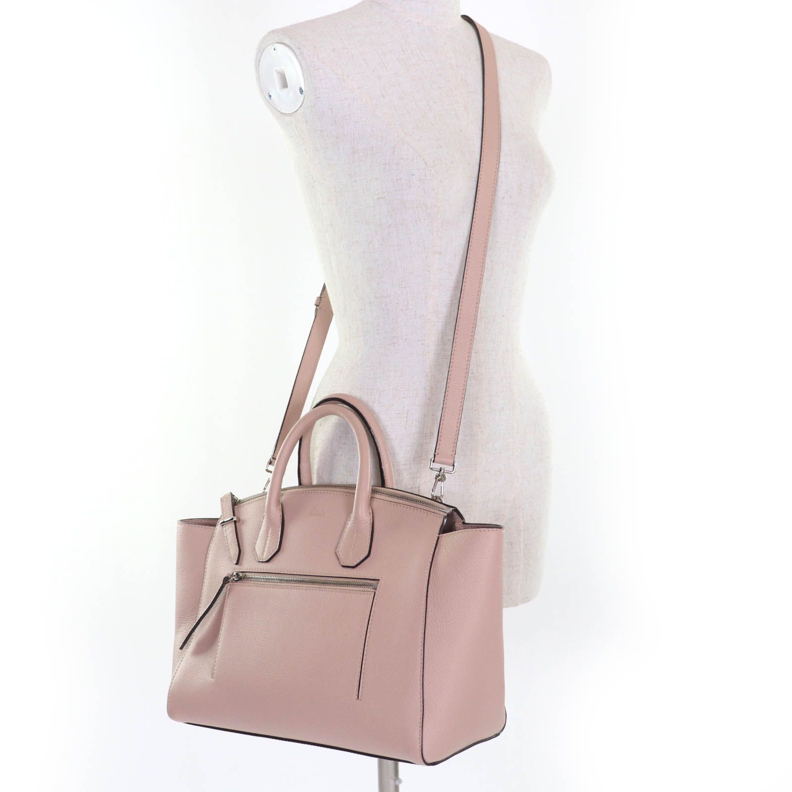 美品☆BALLY バリー SOMMET ZIP ロゴ刻印 レザー 2WAY ハンドバッグ