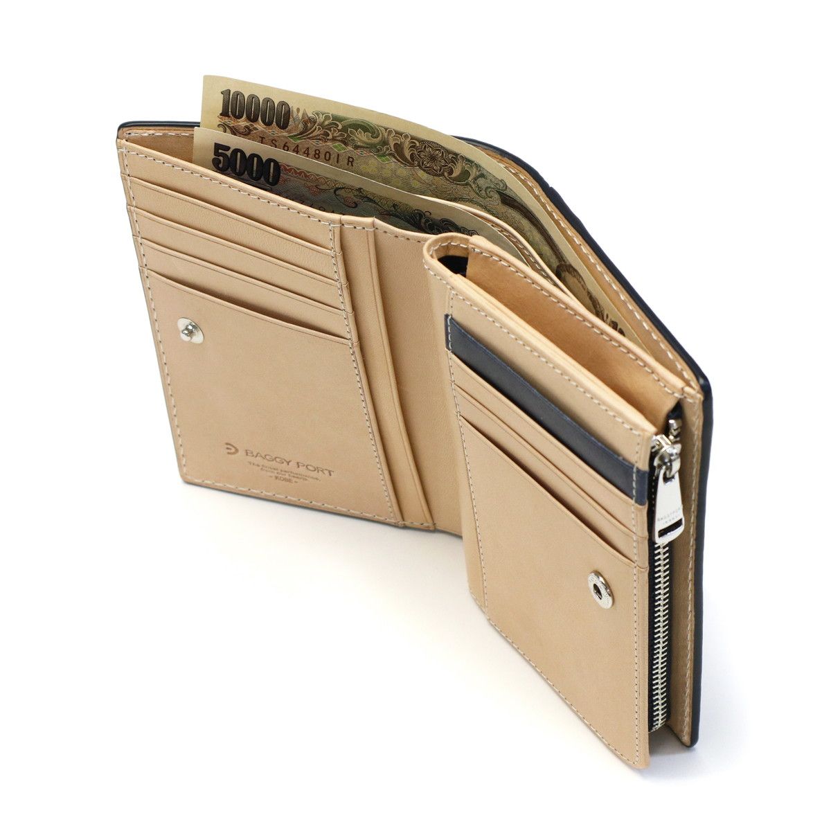 りうら COG 38個 バギーポート 財布 BAGGY PORT KOI コーアイ 藍染レザー ペイズリー