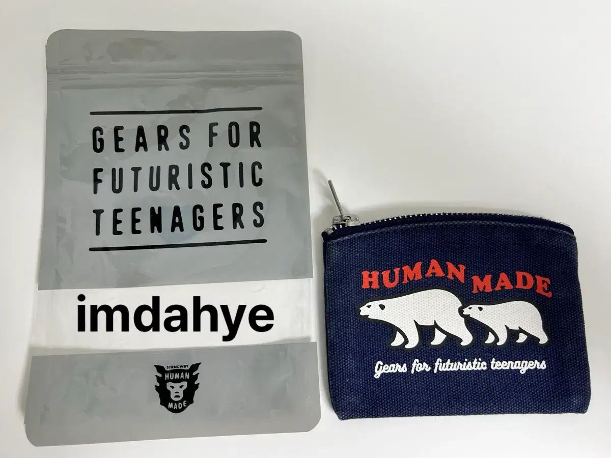 HUMAN MADE ヒューマンメイド カードケース ネイビー ホッキョクグマ