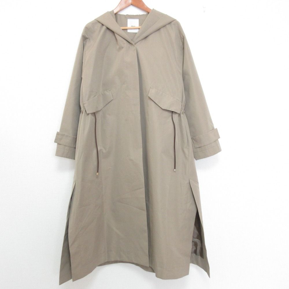 美品 25SS ebure エブール ハイカウントコットン モッズ風コート 