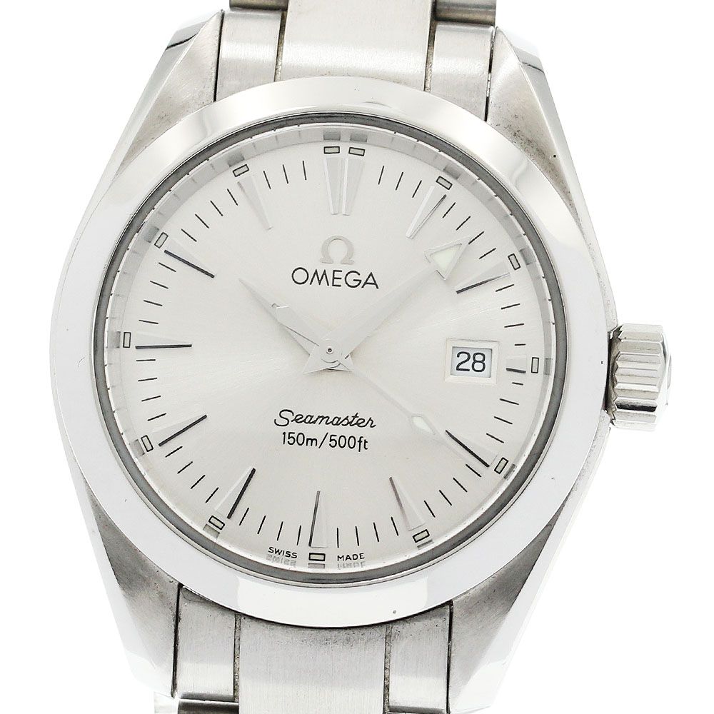オメガ OMEGA 2577.30 シーマスター アクアテラ デイト クォーツ レディース_923395