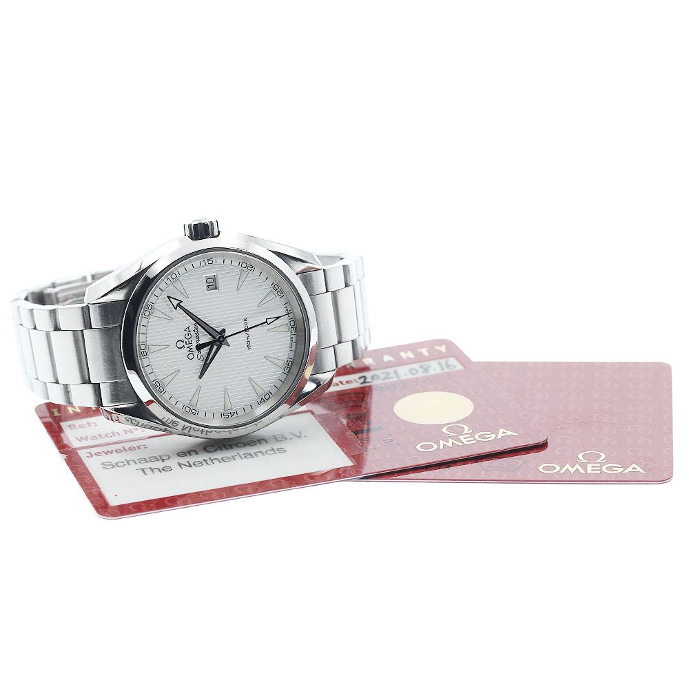 オメガ OMEGA 231.10.39.60.02.001 シーマスター アクアテラ デイト クォーツ メンズ保証書付き_921785
