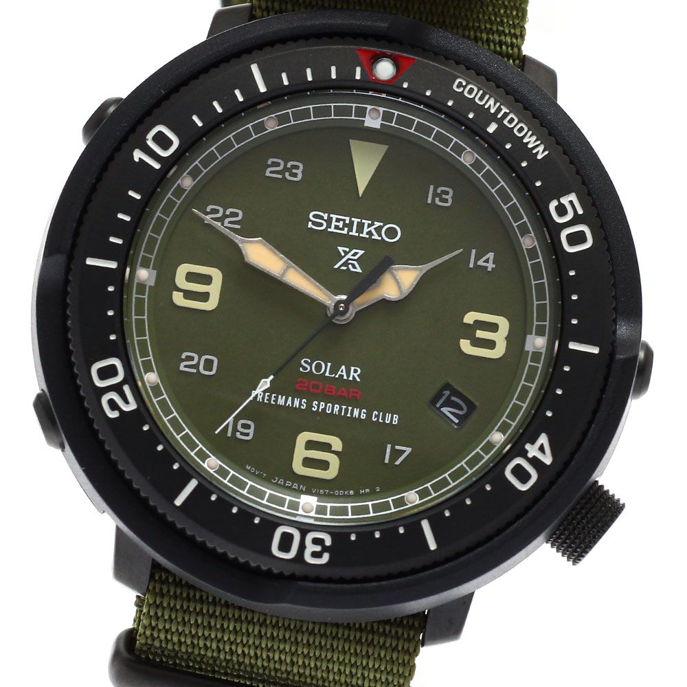 セイコー SEIKO SBDJ 023 V 157-0 CH 0 プロスペックス フィールドマスター フリーマンズ スポーティングクラブ 300本 ソーラー メンズ 箱 保証書付き_931550