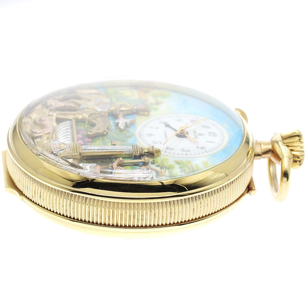 リュージュ REUGE ポケットウォッチ からくりオルゴール 手巻き メンズ