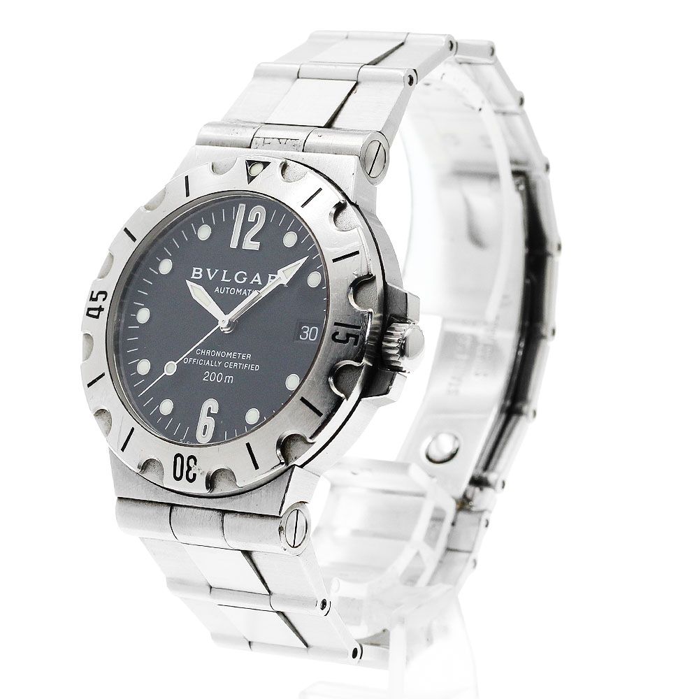 ブルガリ BVLGARI SD 38 S ディアゴノ スクーバ デイト 自動巻き メンズ_931582