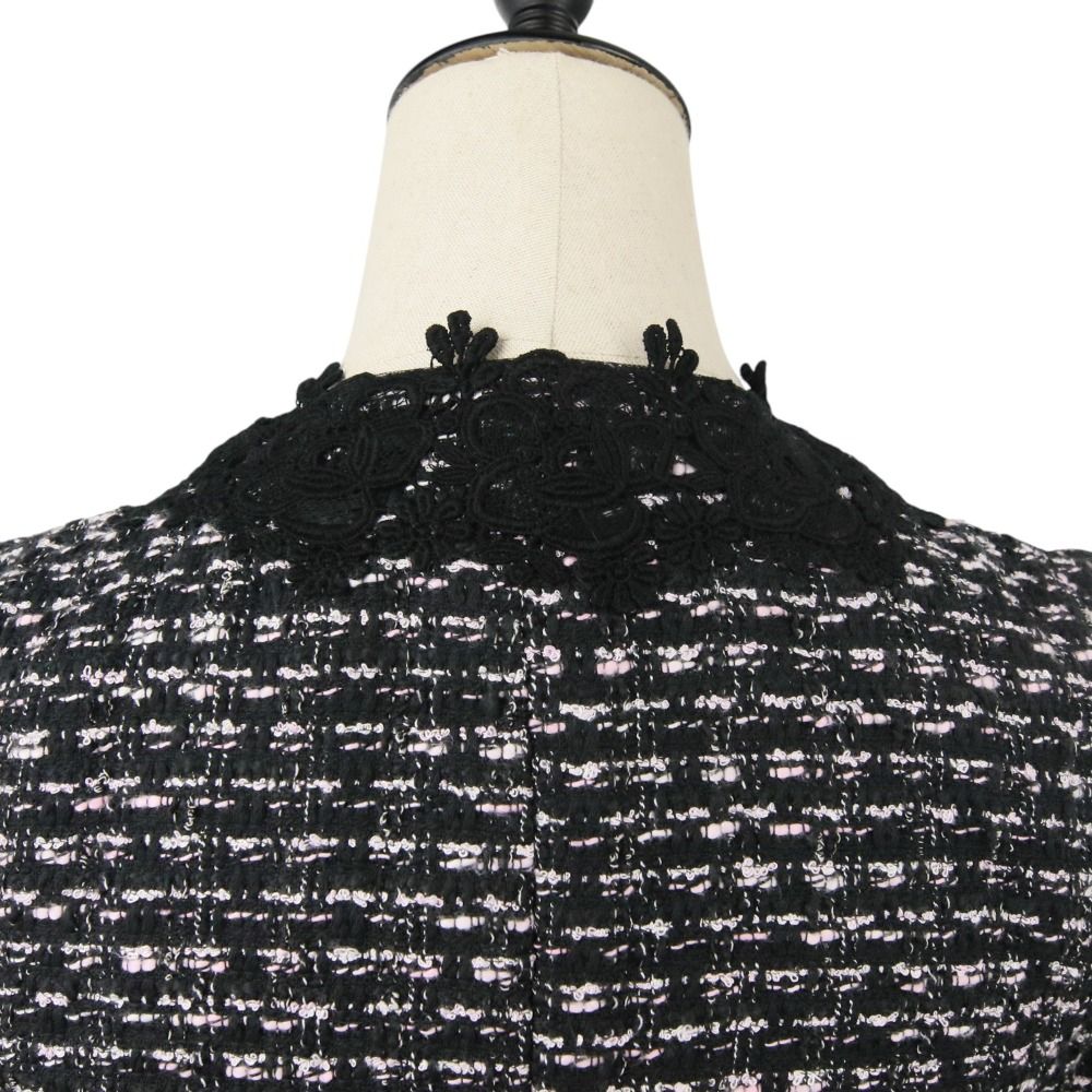 希少 DOLCE & GABBANA ローズボタン ツイードジャケット 薔薇 希少