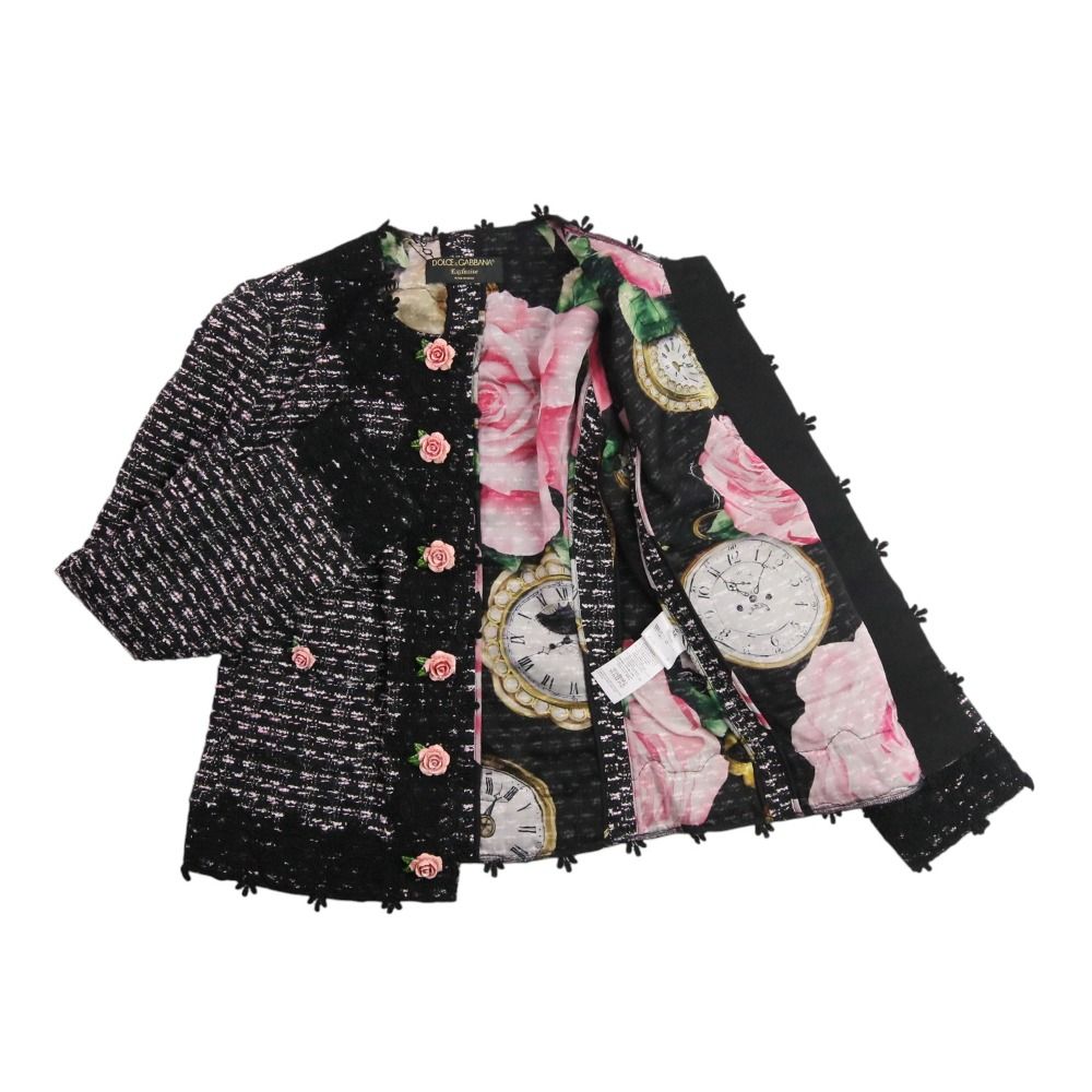 美品 Dolce & Gabbana ドルチェアンドガッバーナ ローズボタン