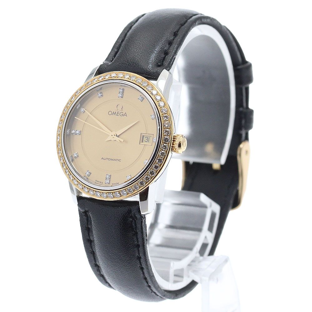 オメガ OMEGA 4795.15.01 デビル プレステージ ダイヤベゼル 15 Pダイヤ 自動巻き レディース_920250