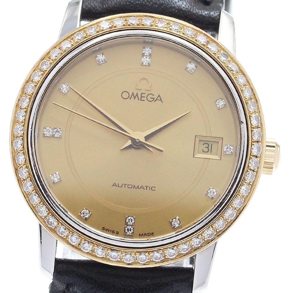 オメガ OMEGA 4795.15.01 デビル プレステージ ダイヤベゼル 15 Pダイヤ 自動巻き レディース_920250