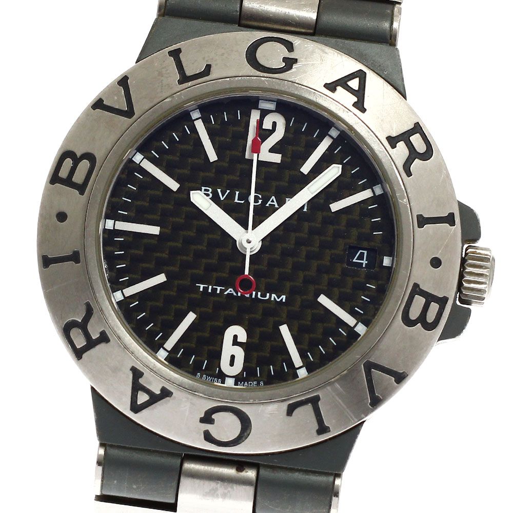 ブルガリ BVLGARI TI38TA ディアゴノ チタニウム デイト 自動巻き