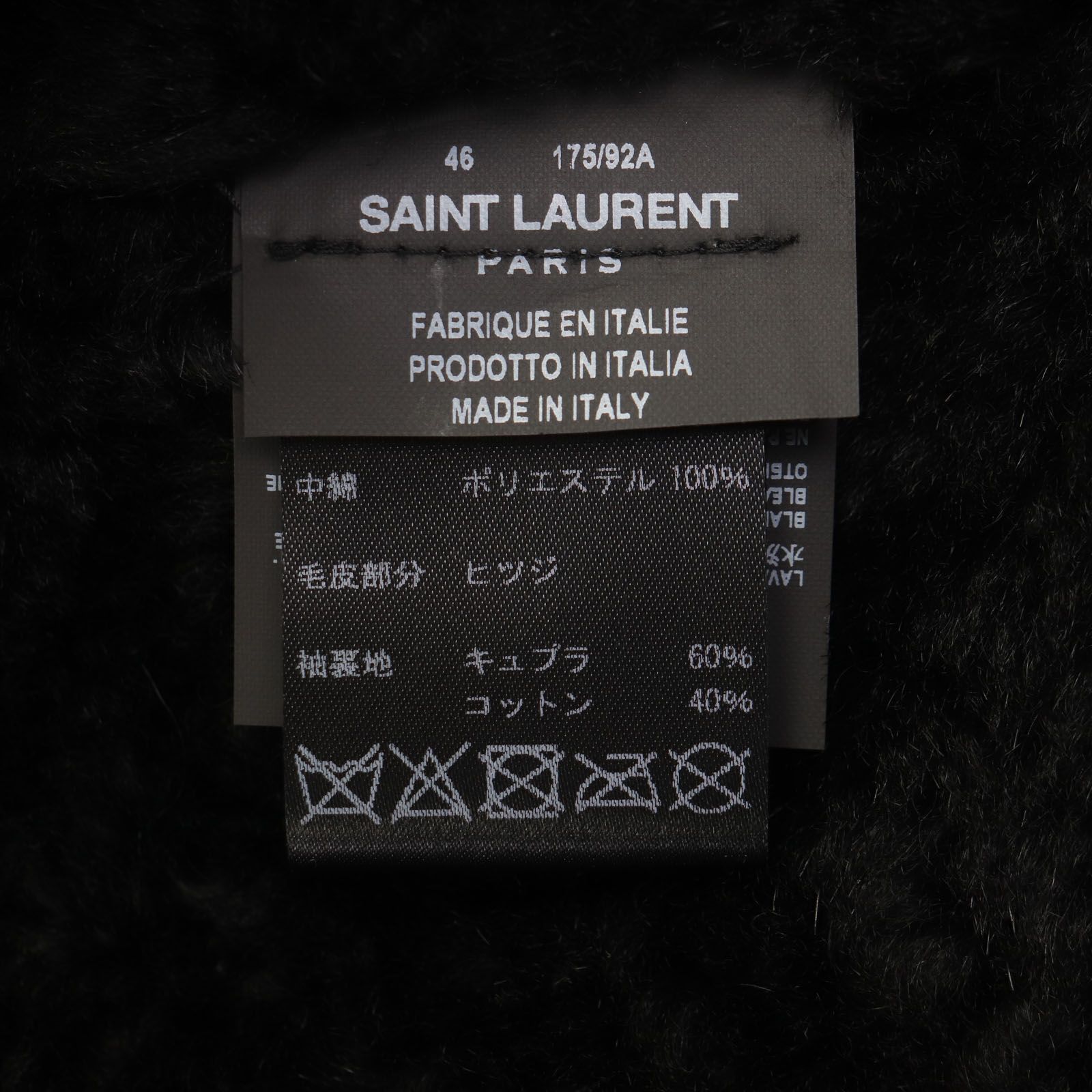 極美品▽SAINT LAURENT PARIS サンローランパリ 484333 羊革