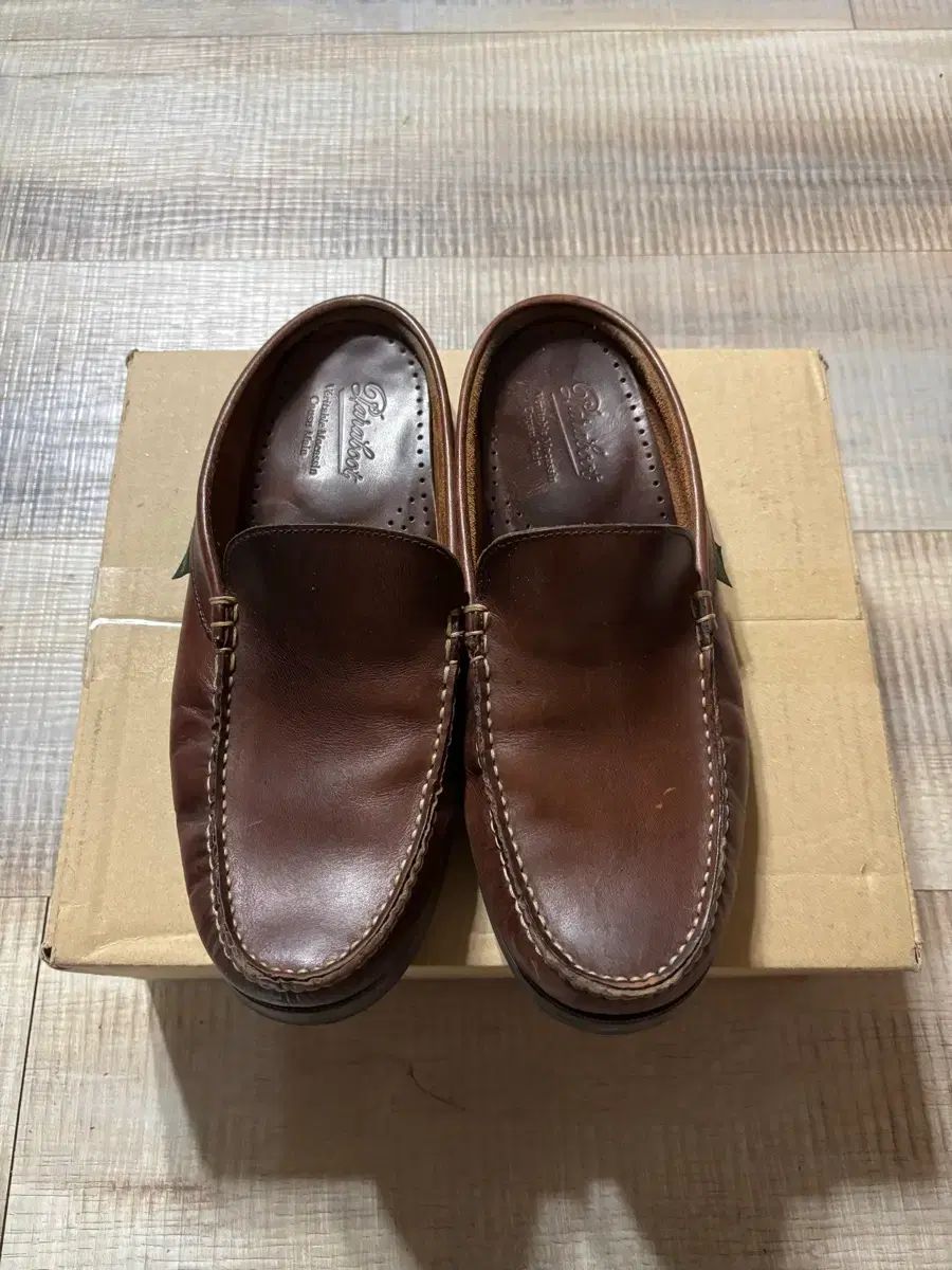 260 Paraboot バハマ バハマス ミュール ブラウン UK 7