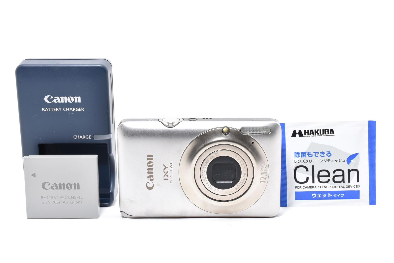 キヤノン Canon IXY DIGITAL 220IS シルバー ≪外観動作良好 動作確認