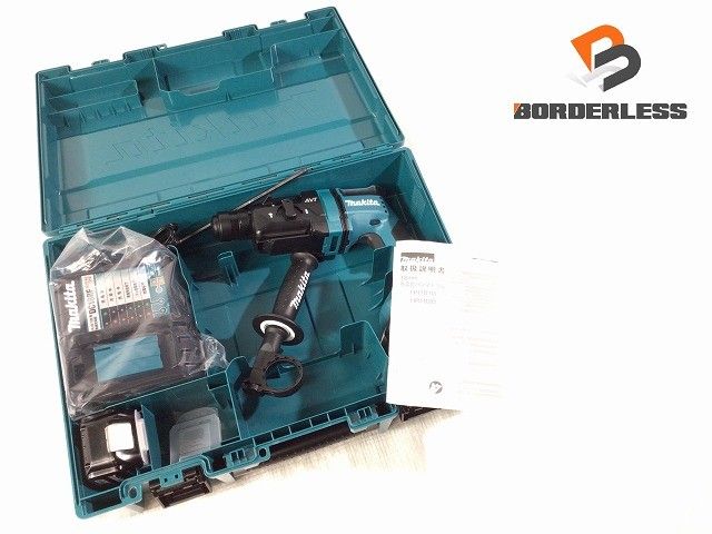 makita マキタ 18 V mm 充電式ハンマドリル 青 ブルー バッテリー 6.0 Ah 充電器 ケース120570