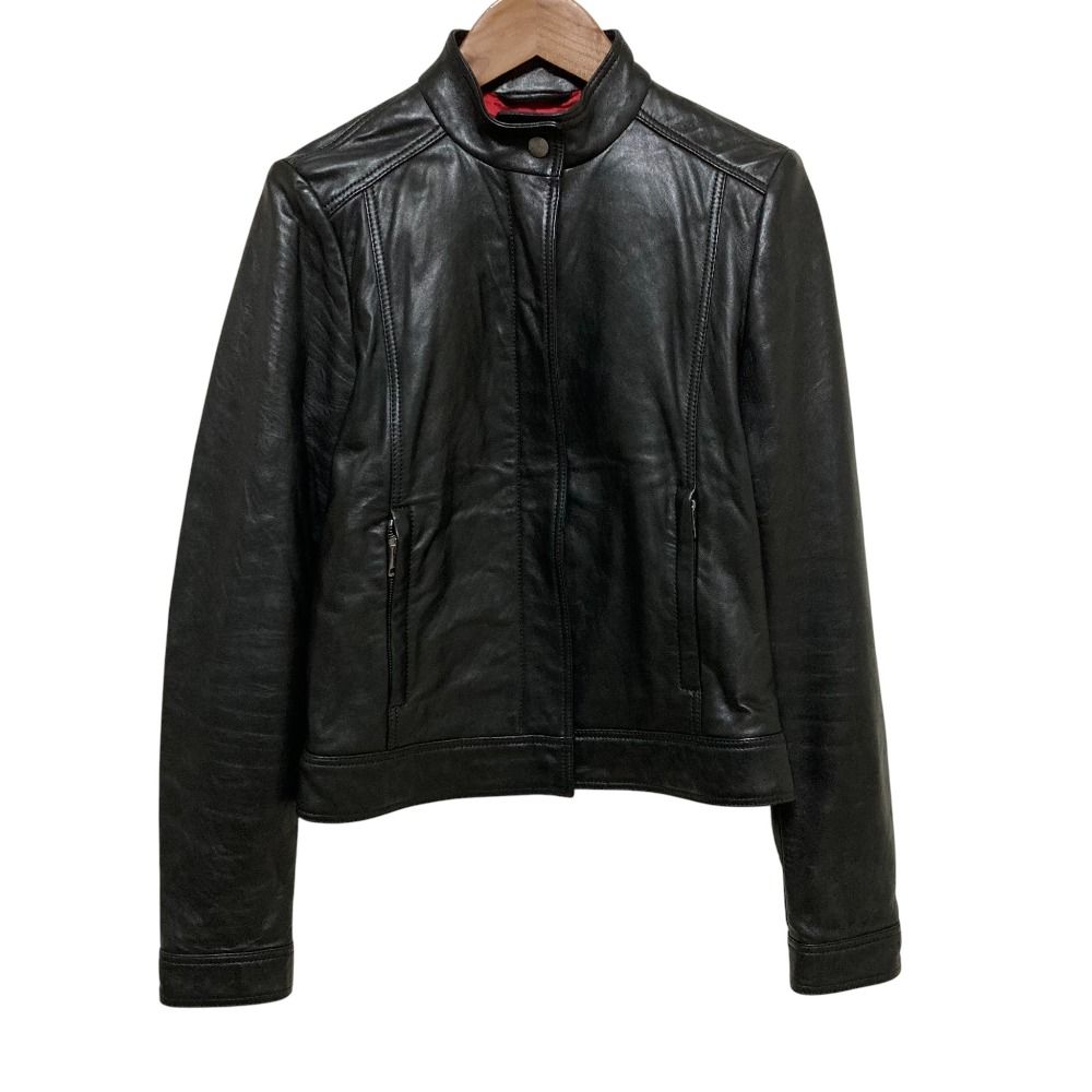 美品 GUCCI グッチ レザー シングル ライダースジャケット 290487