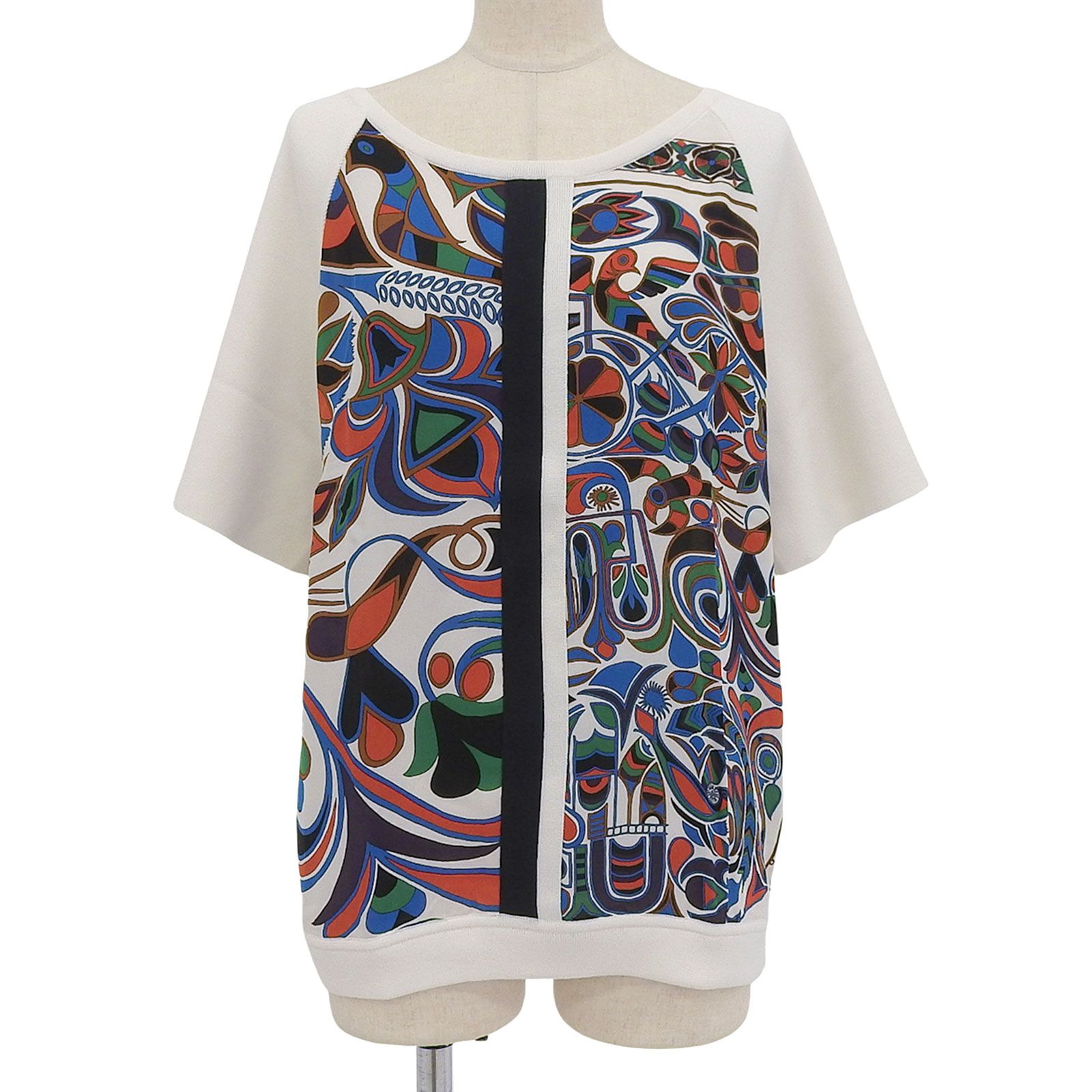 極美品△HERMES エルメス FOLKLORE フォルクロール コットン シルク