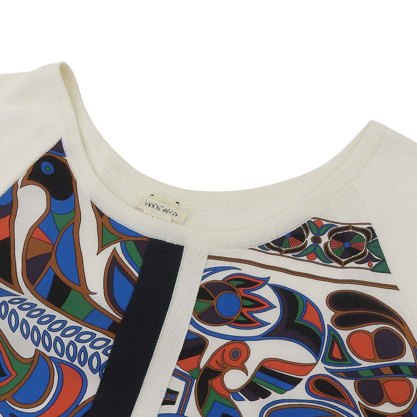 極美品△HERMES エルメス FOLKLORE フォルクロール コットン シルク