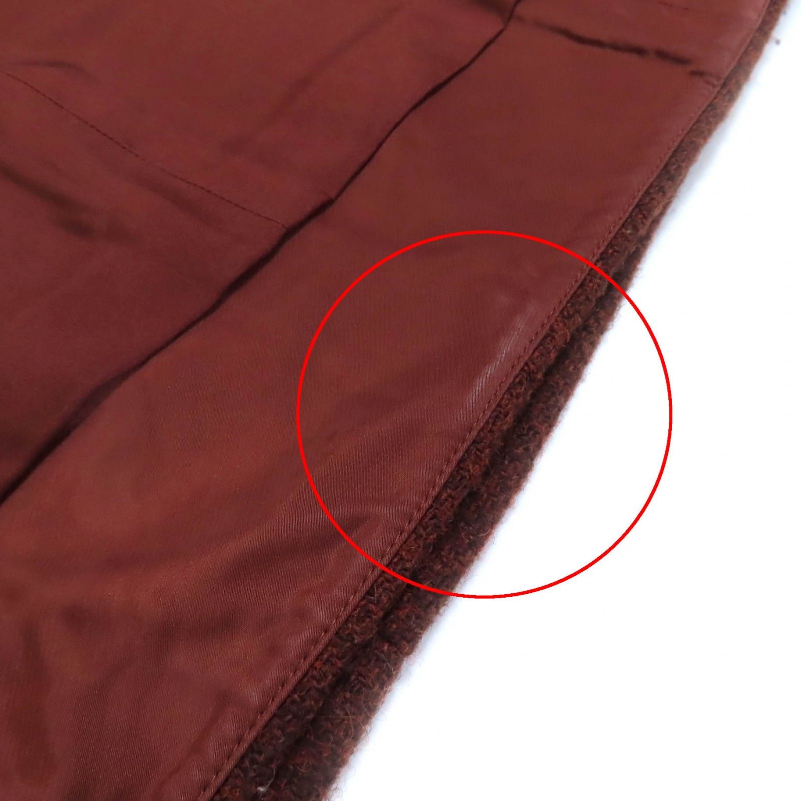 極美品▲CHANEL シャネル P59069 裏地シルク100％ ココボタン付き 台形 ウールスカート ブラウン 38 フランス製 正規品 レディース 極美品△CHANEL シャネル P59069 裏地シルク100％ ココボタン付き 台形