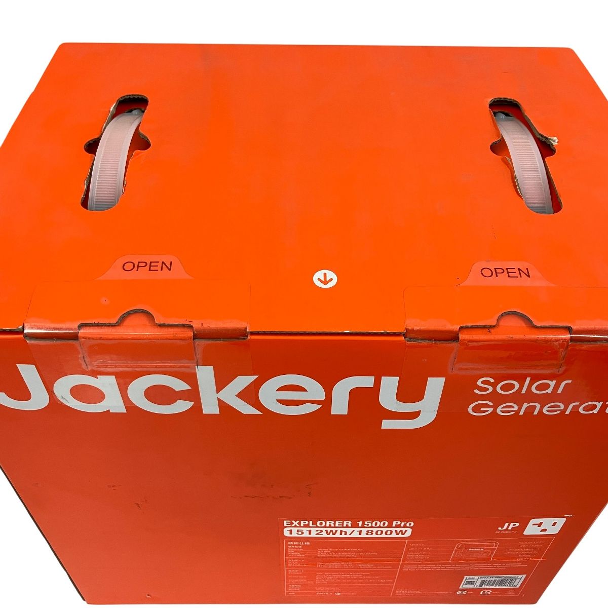  Jackery Explorer 1500 Pro 1512 Wh 1800 W ポータブル電源 JE B 大容量 キャンプ 防災 発電機 ポータブル電源 防災関連グッズ